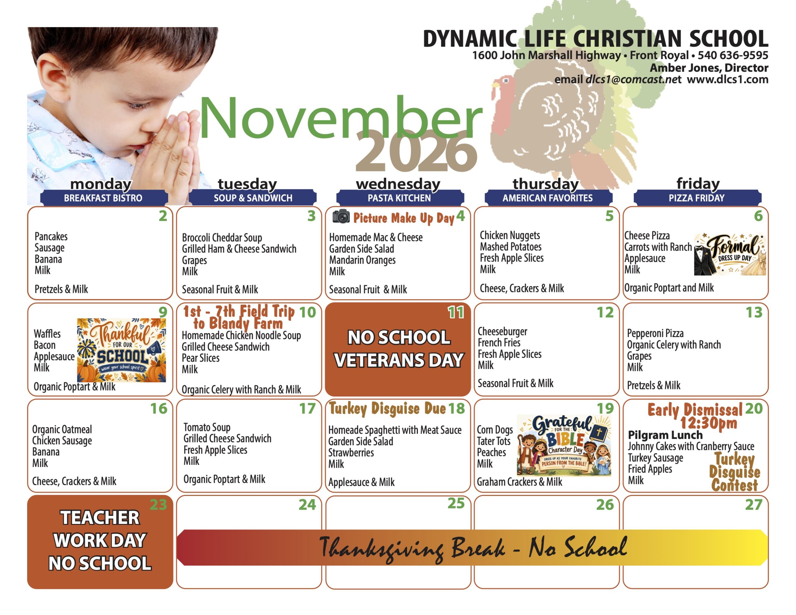 1126 calendar menu